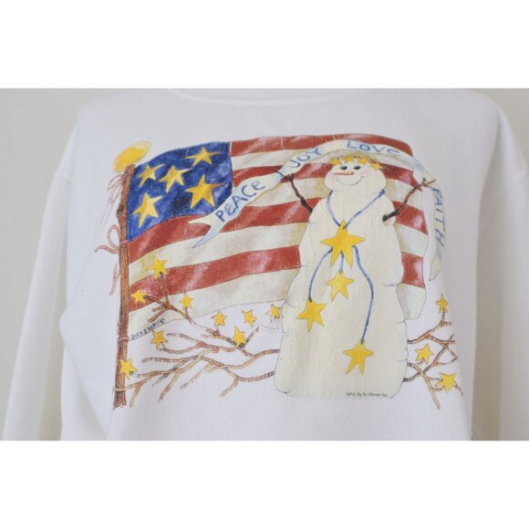 Vintage 90s Cotton/Poly Christmas Ugly Sweater by GITANO size XL (16-18) - Picture 7 of 10